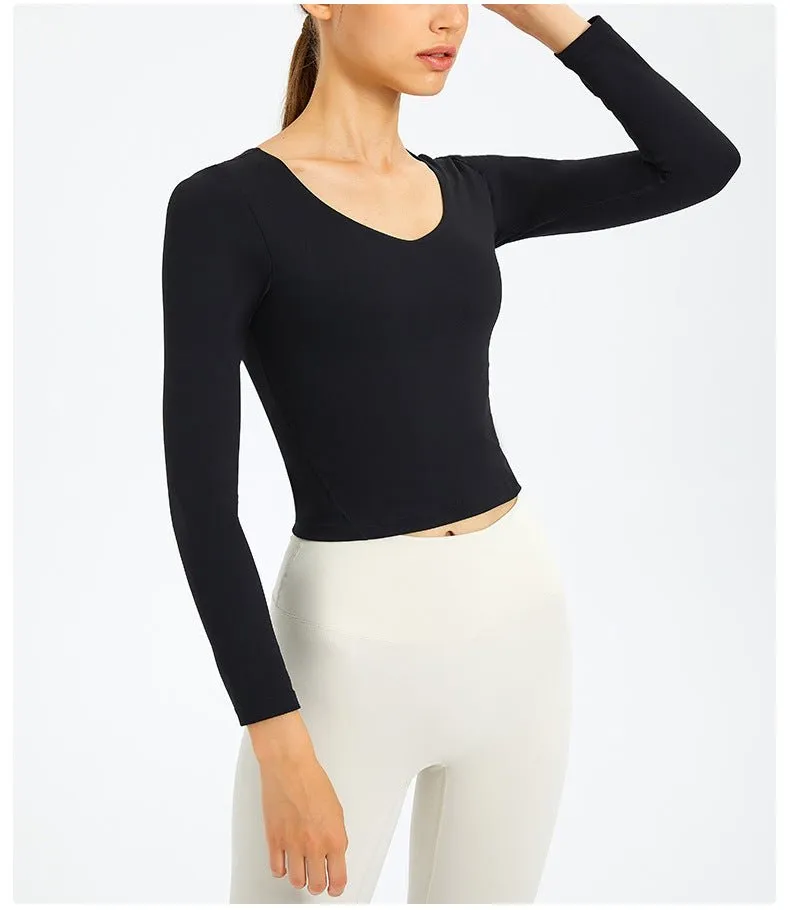 2 In 1 Built In Bras Cropped Top