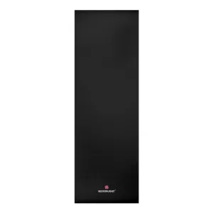 Black Color Foam Yoga Mat, Black Solid Color Modern Essential Unisex Adult Yoga Exercise Mat - Printed in USA