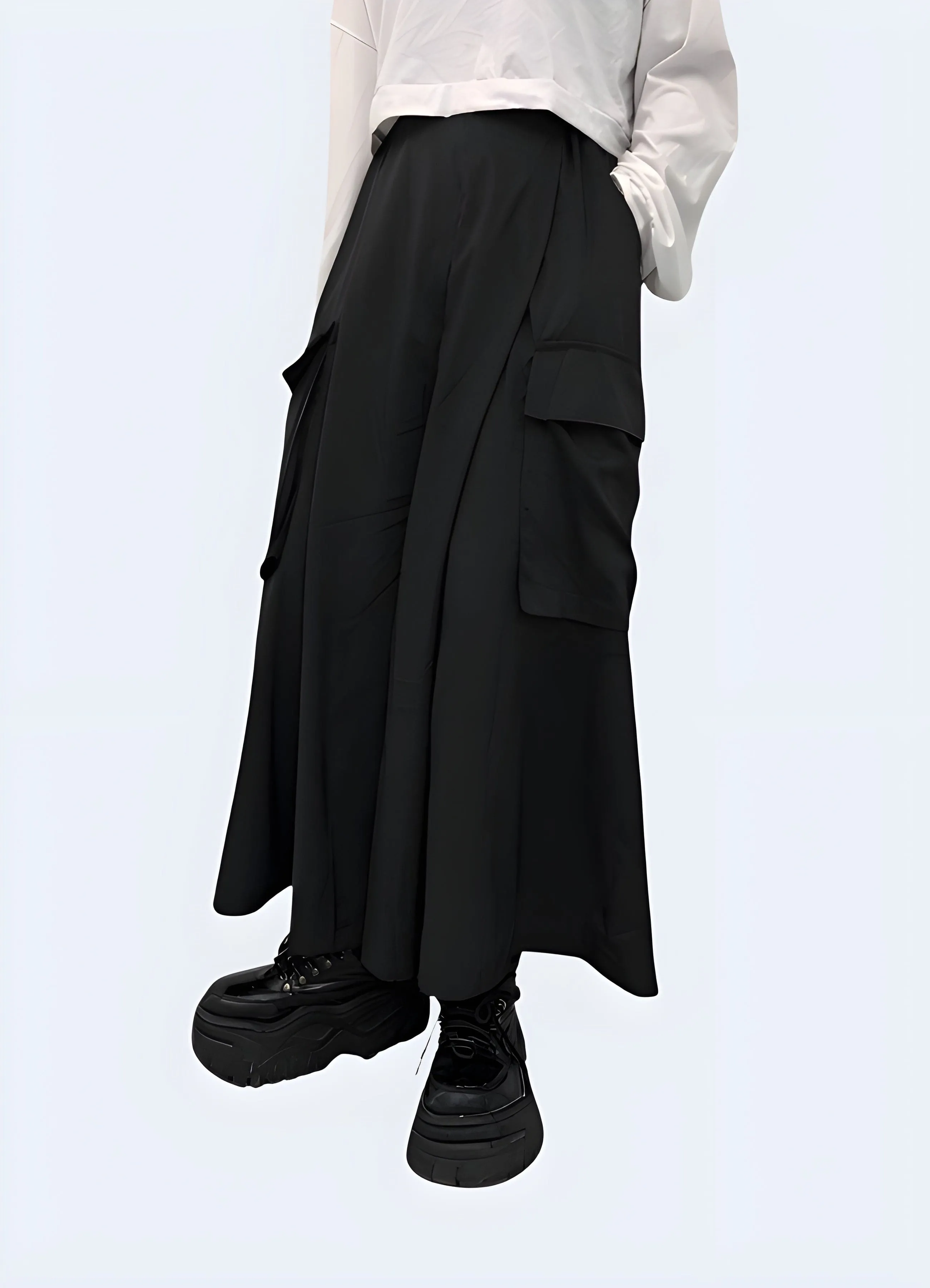 Black Hakama Pants Women