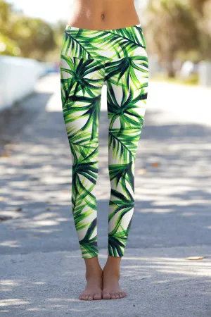 BUY 1 GET 4 FREE! Island Life Lucy Floral Print Performance Leggings - Women