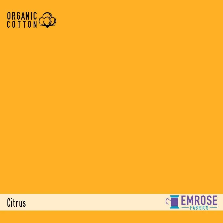 Citrus Organic Cotton/Spandex Jersey Fabric