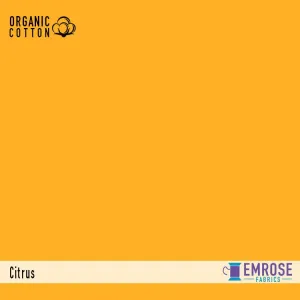 Citrus Organic Cotton/Spandex Jersey Fabric