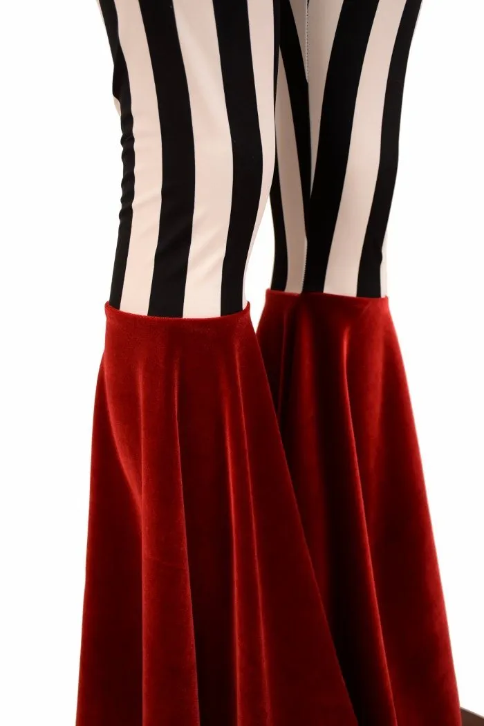 Color Block High Waist Bell Bottom Flares