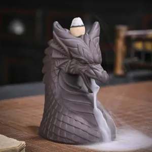 Dragon Head Backflow Incense Cone Burner