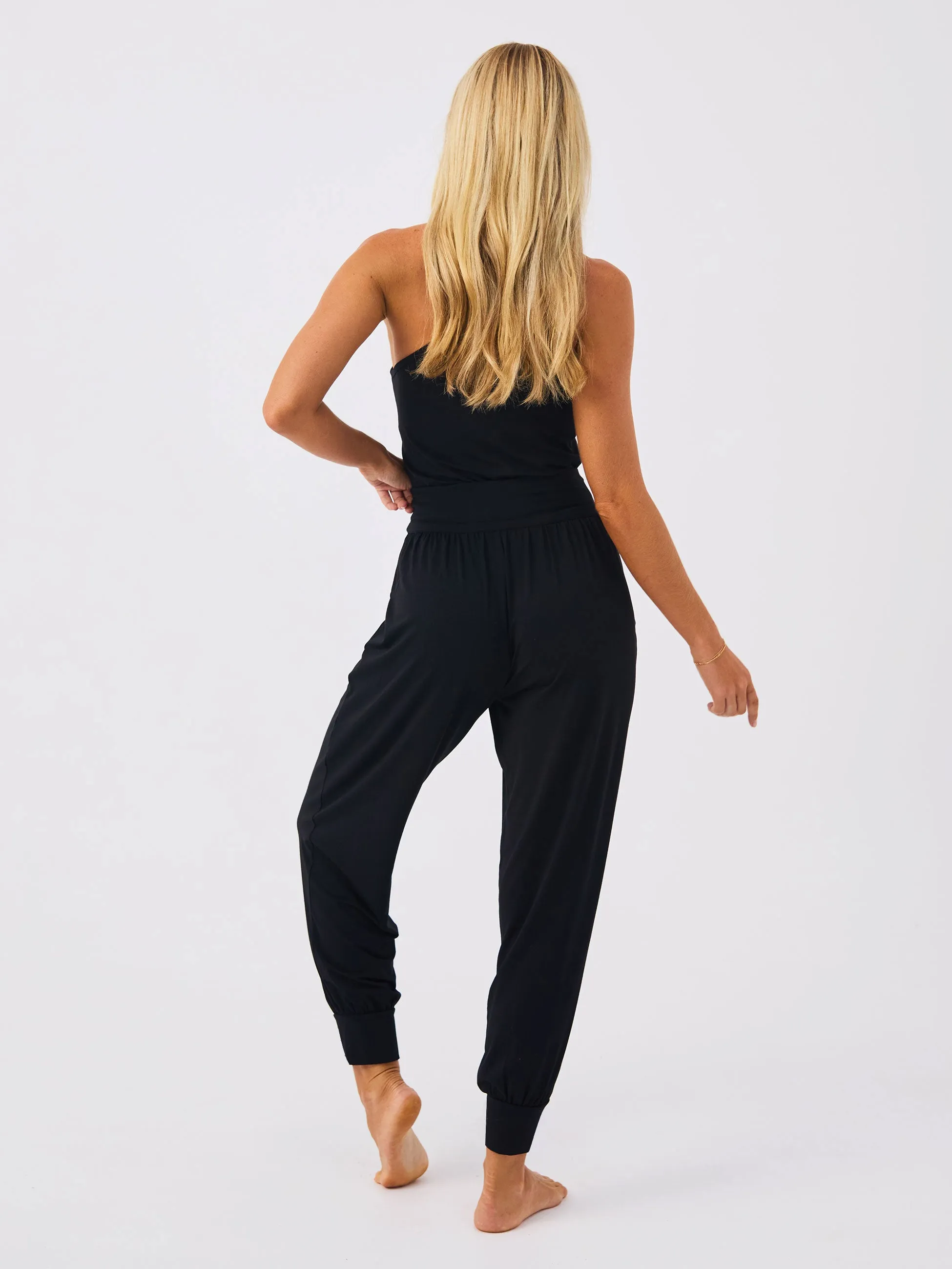 Exhale Cuffed Yoga Pant - Black