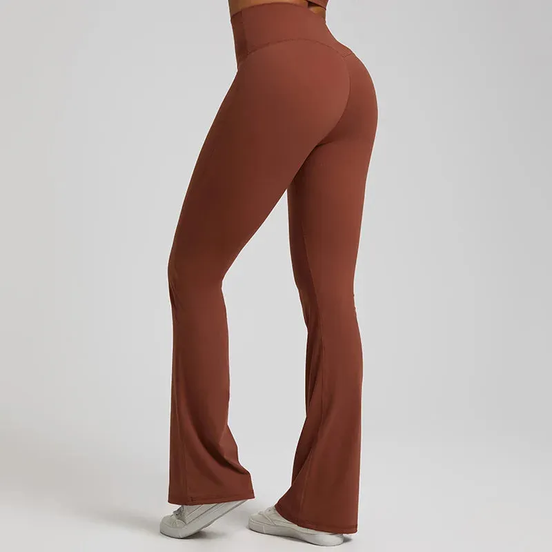 Feeling High Waist Running Workout Elastic Tights Female Athletic Wear Sports Leggings