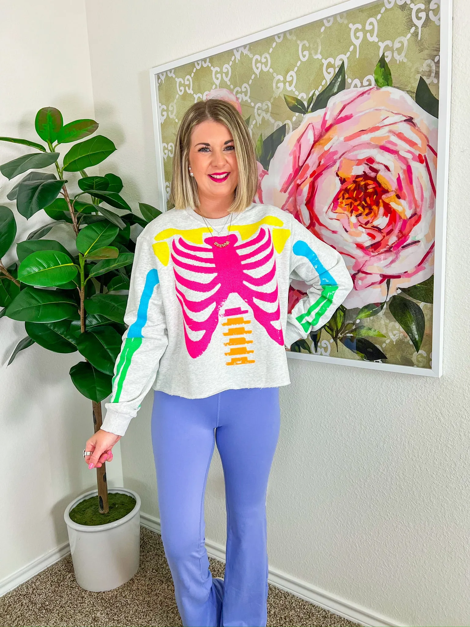 Lotus Yoga Pants - Blue Hyacinth