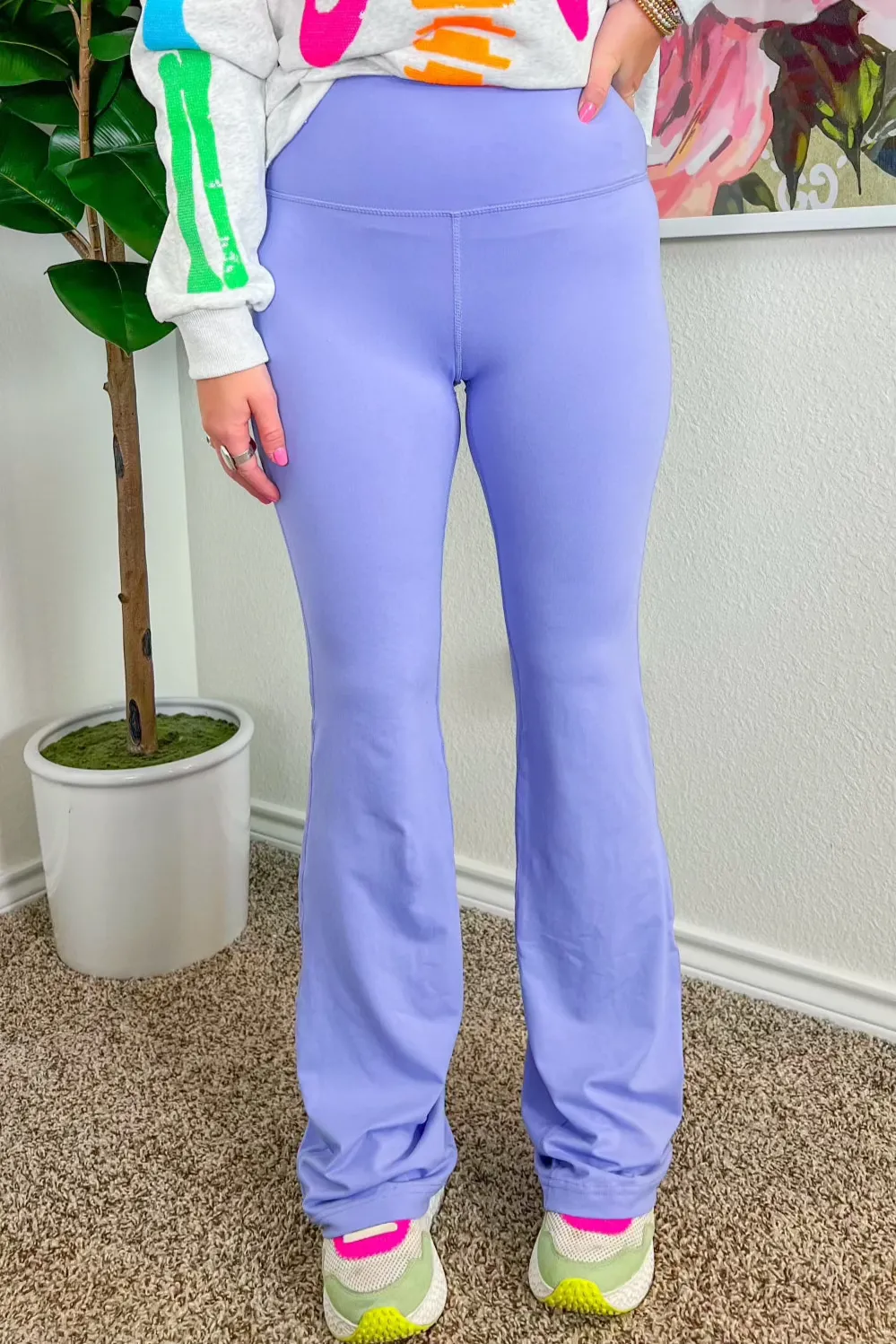 Lotus Yoga Pants - Blue Hyacinth