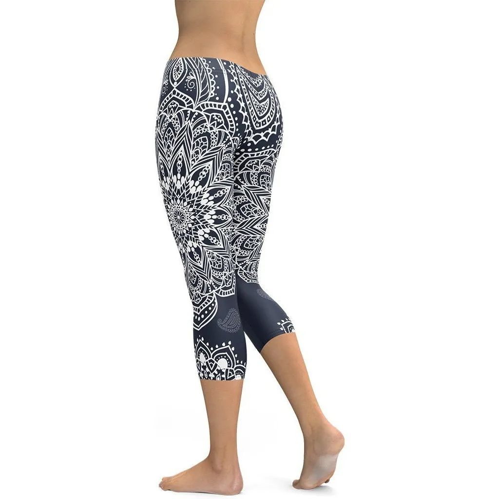 Mantra Capris Navy Blue