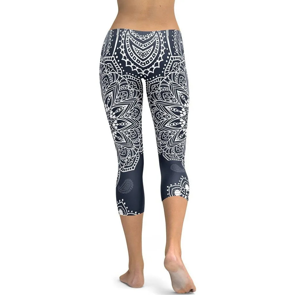 Mantra Capris Navy Blue
