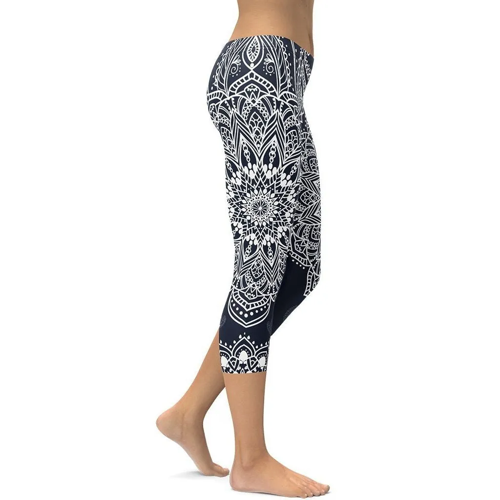 Mantra Capris Navy Blue