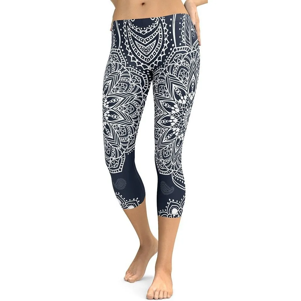 Mantra Capris Navy Blue