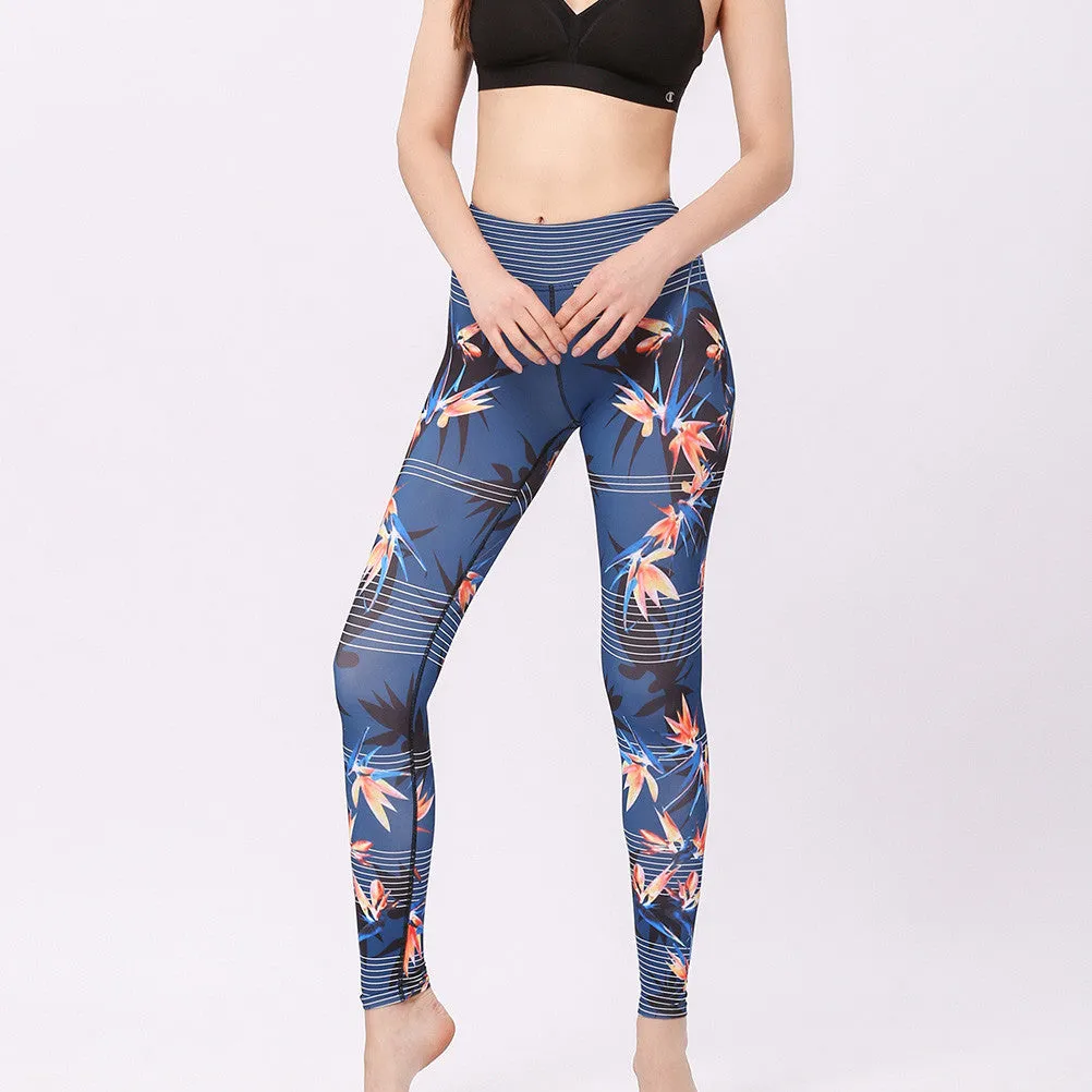 Maple Leaves Printed Leggings