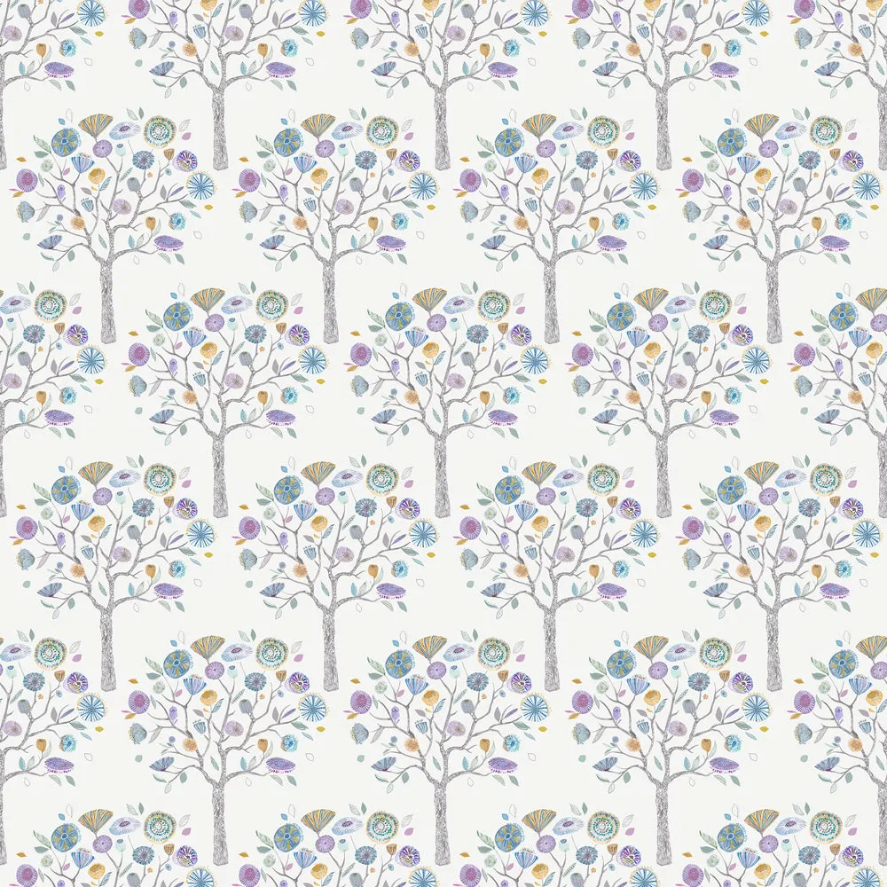 Moolyana Printed Linen Fabric Remnant Winter