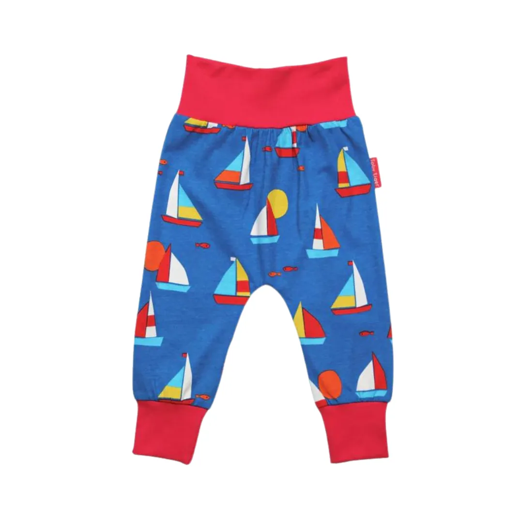 Organic Sailboat Print Yoga Pants