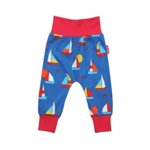 Organic Sailboat Print Yoga Pants
