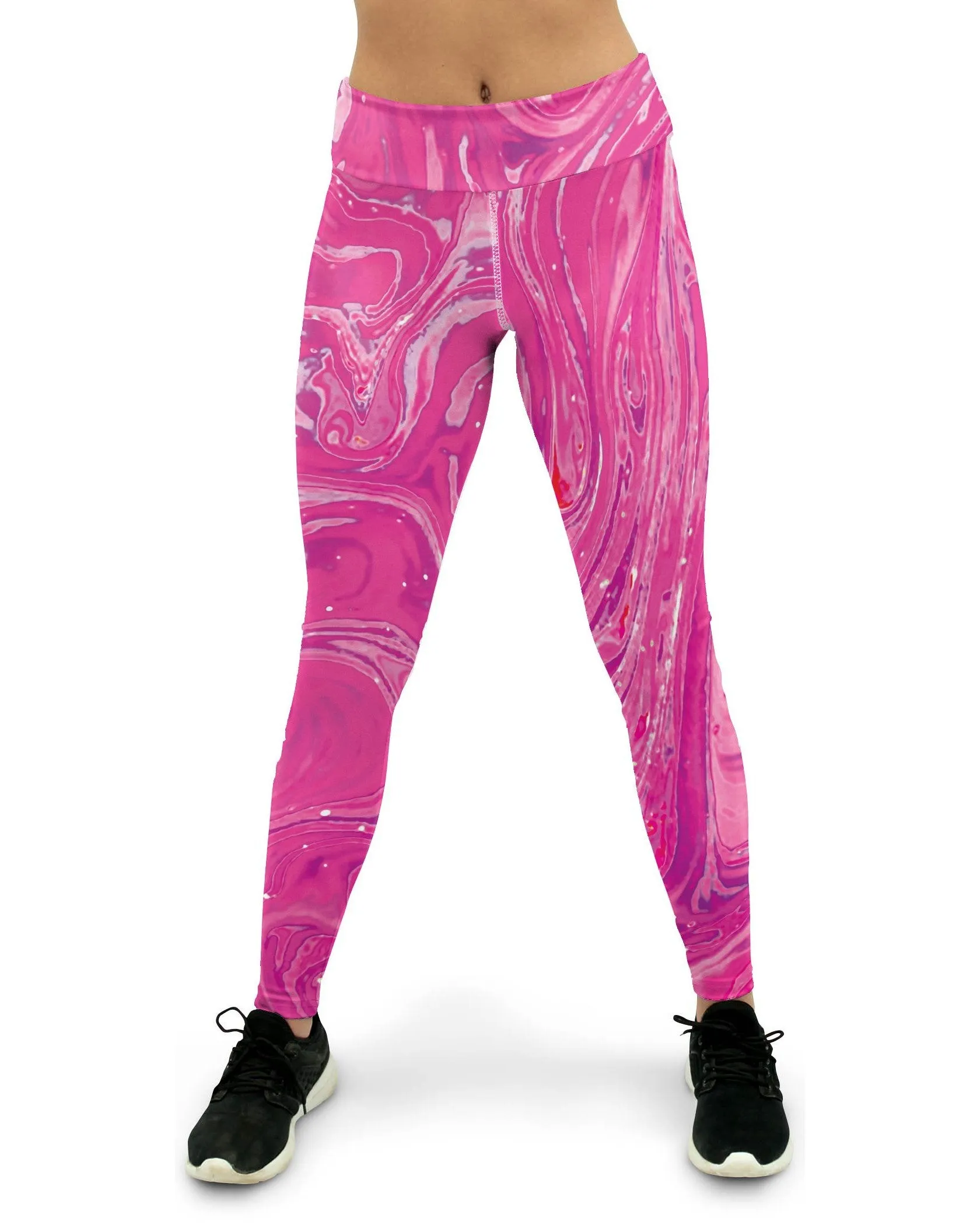 Pink Swirl Yoga Pants