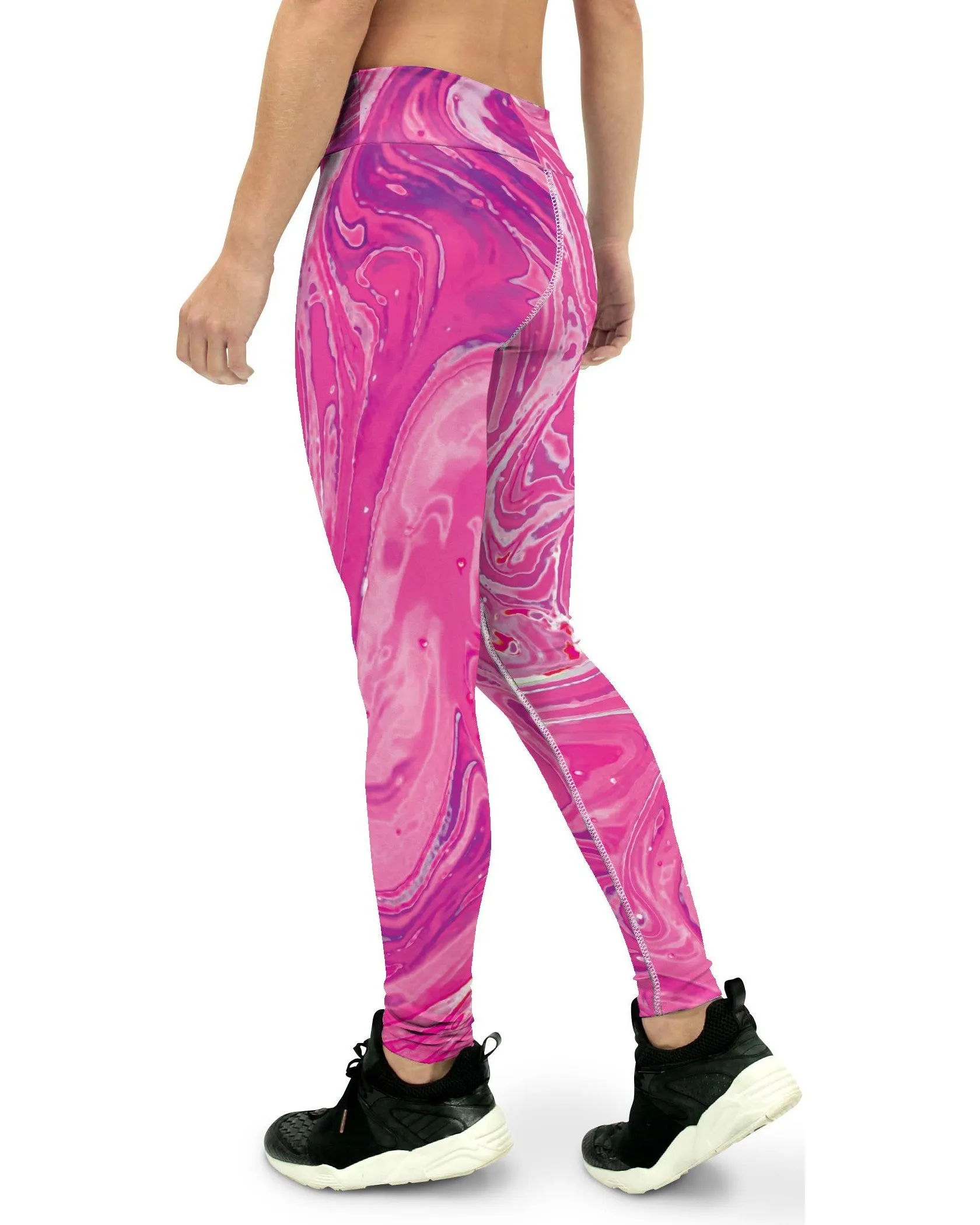 Pink Swirl Yoga Pants