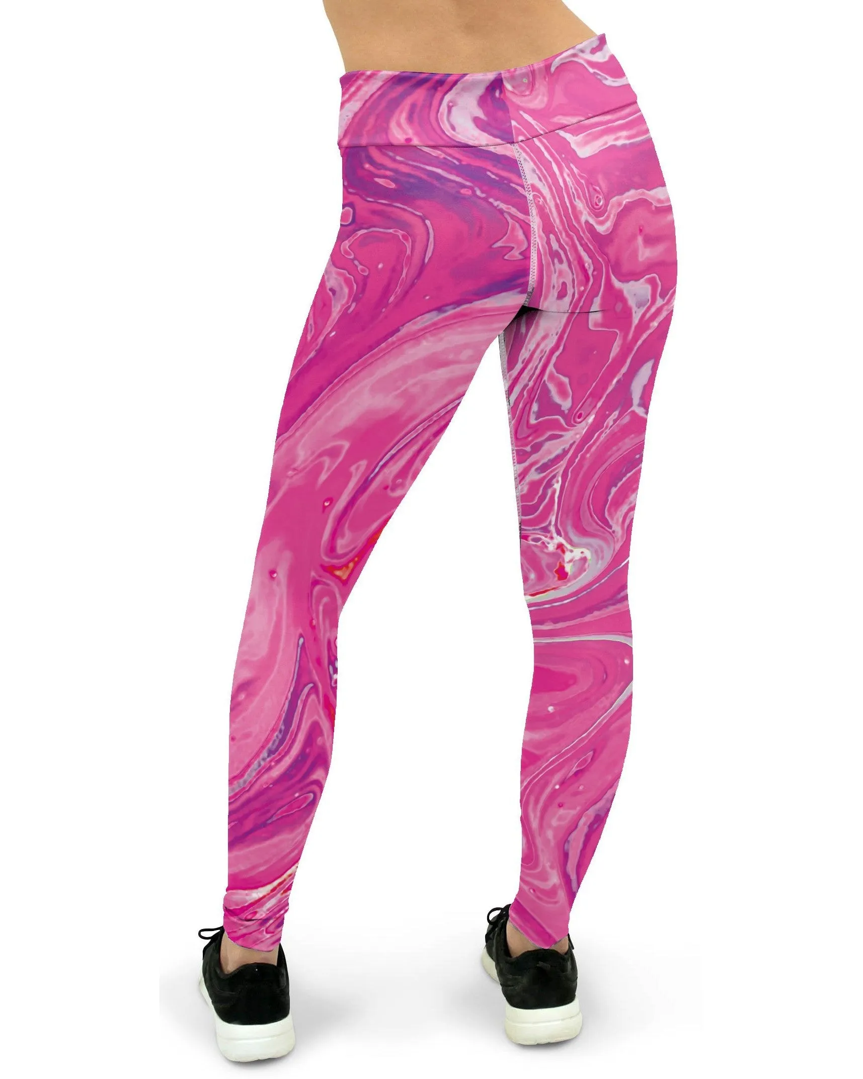 Pink Swirl Yoga Pants