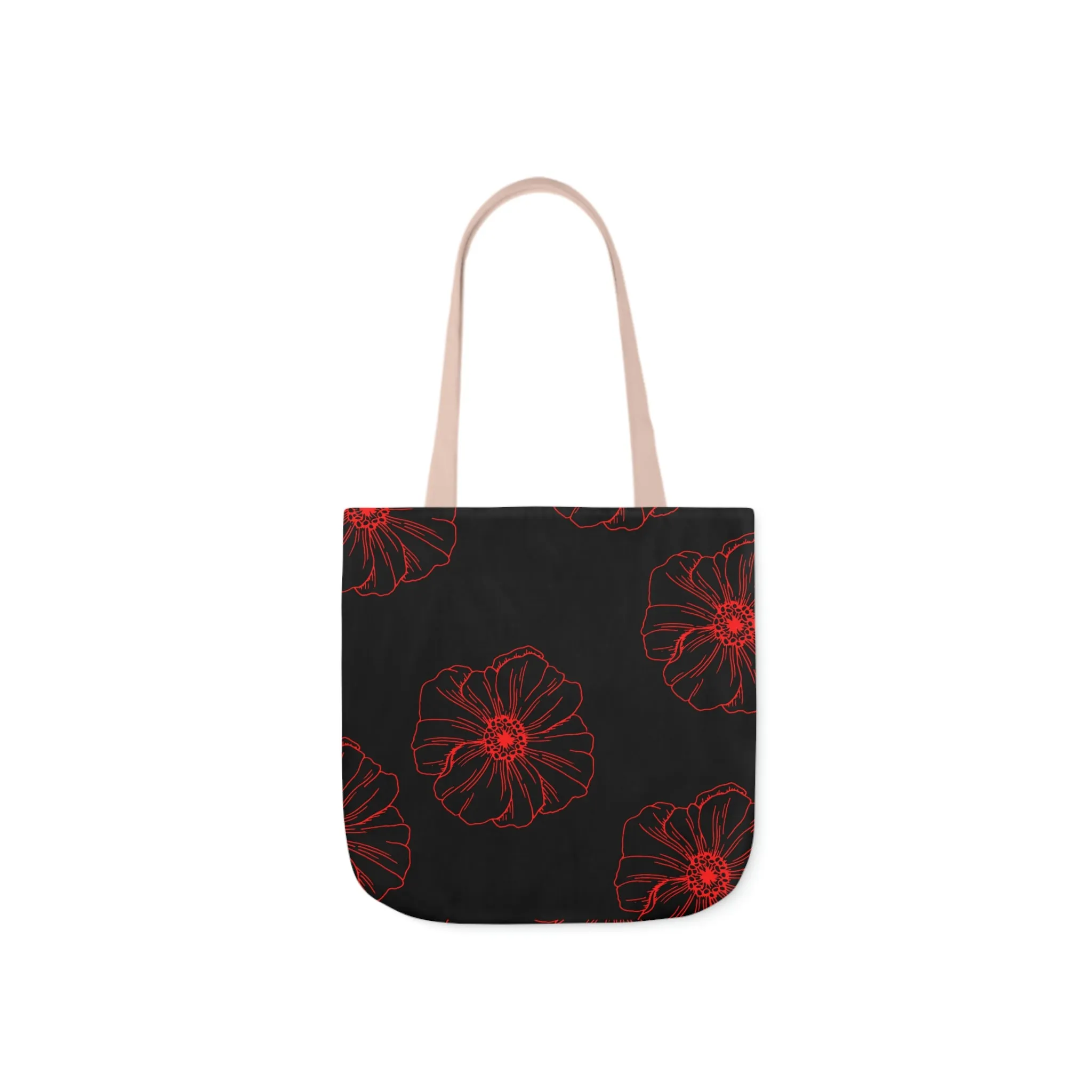 Poppy Polyester Canvas Tote Bag