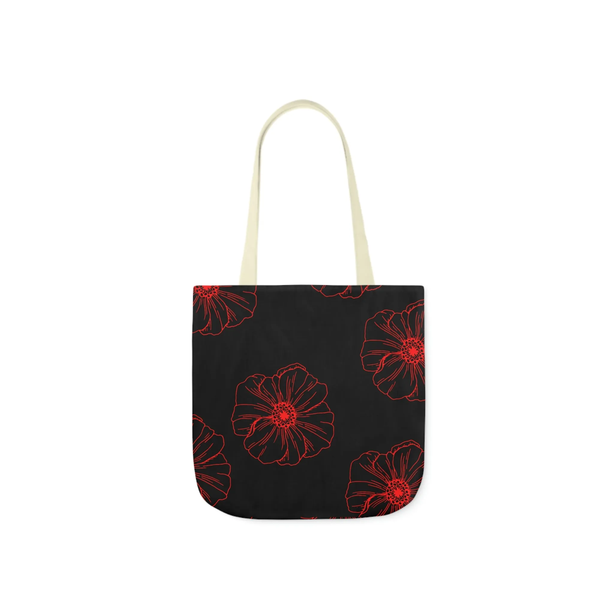 Poppy Polyester Canvas Tote Bag