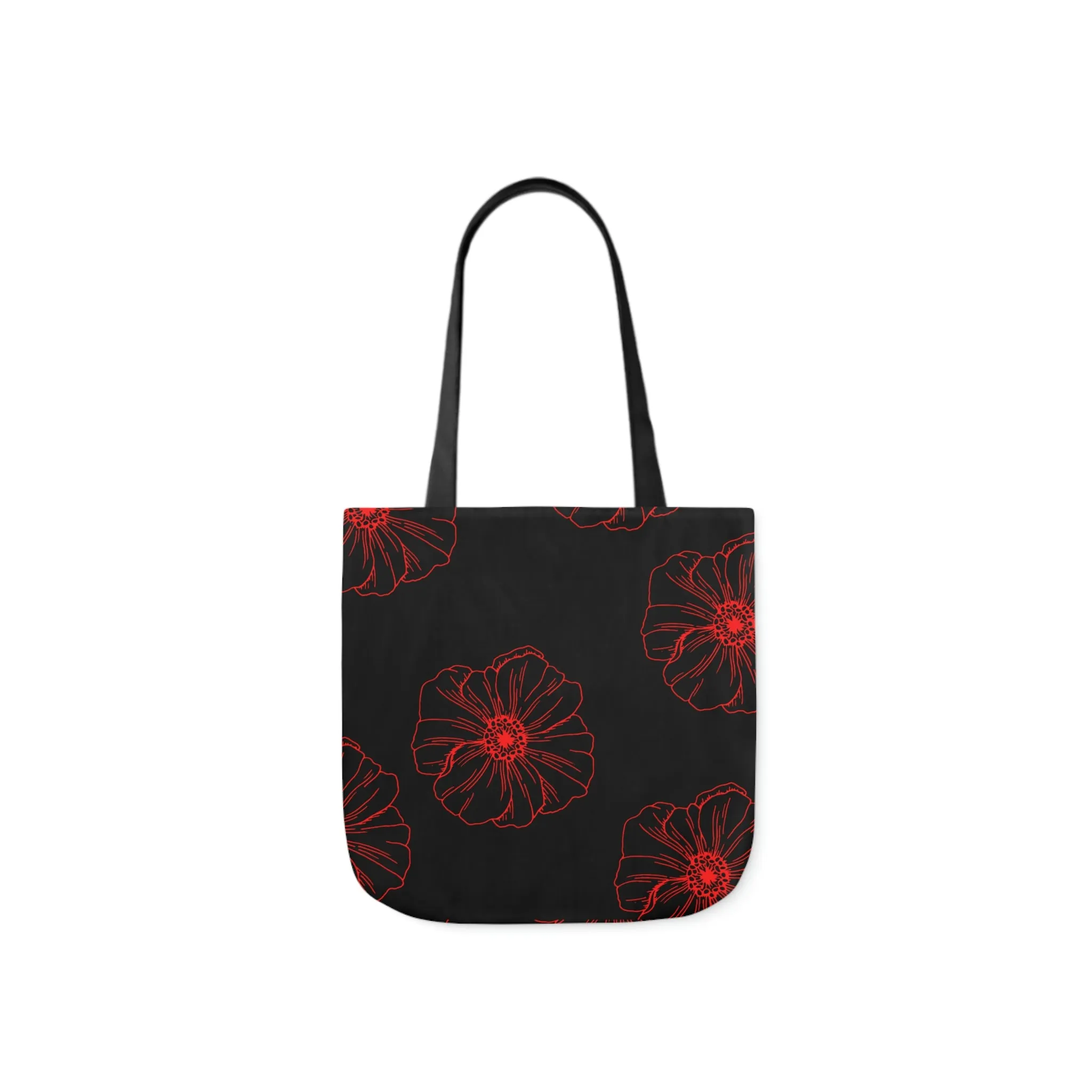 Poppy Polyester Canvas Tote Bag