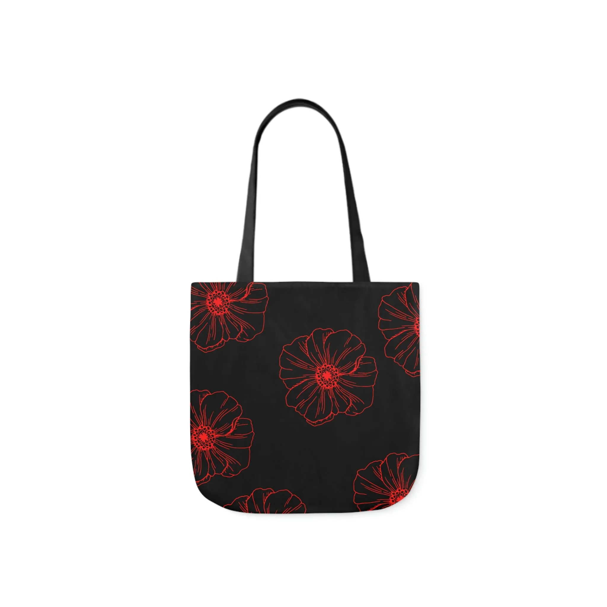 Poppy Polyester Canvas Tote Bag