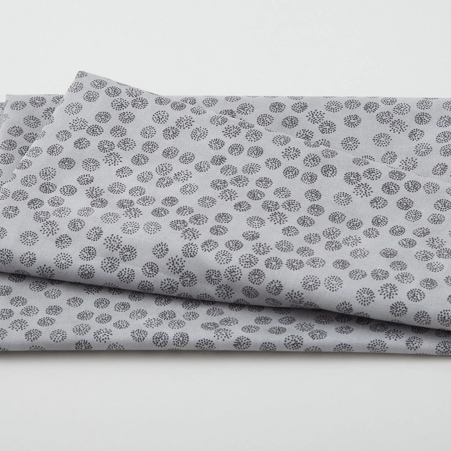 Quilter's Coordinates - Dotted Flowers Gray One Yard Cut