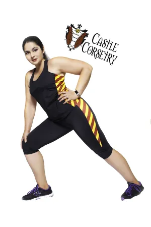 Red #BasicWitchWear Workout Full-Length Pants