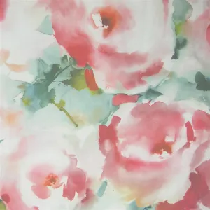 Rosa Printed Cotton Fabric (By The Metre) Russett