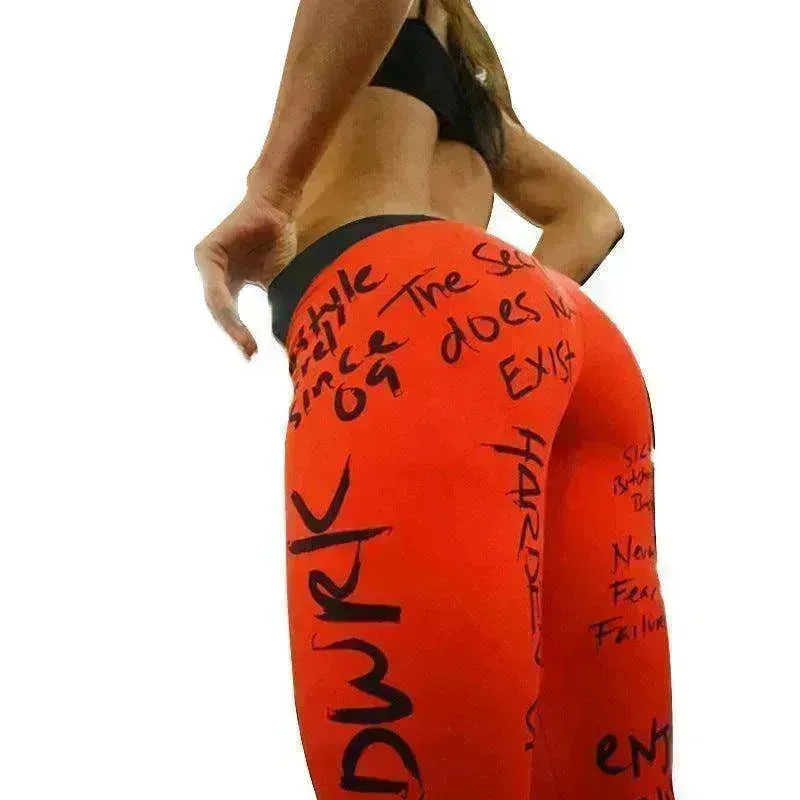 Slim Slimming Printed Yoga Pencil Pants Leggings