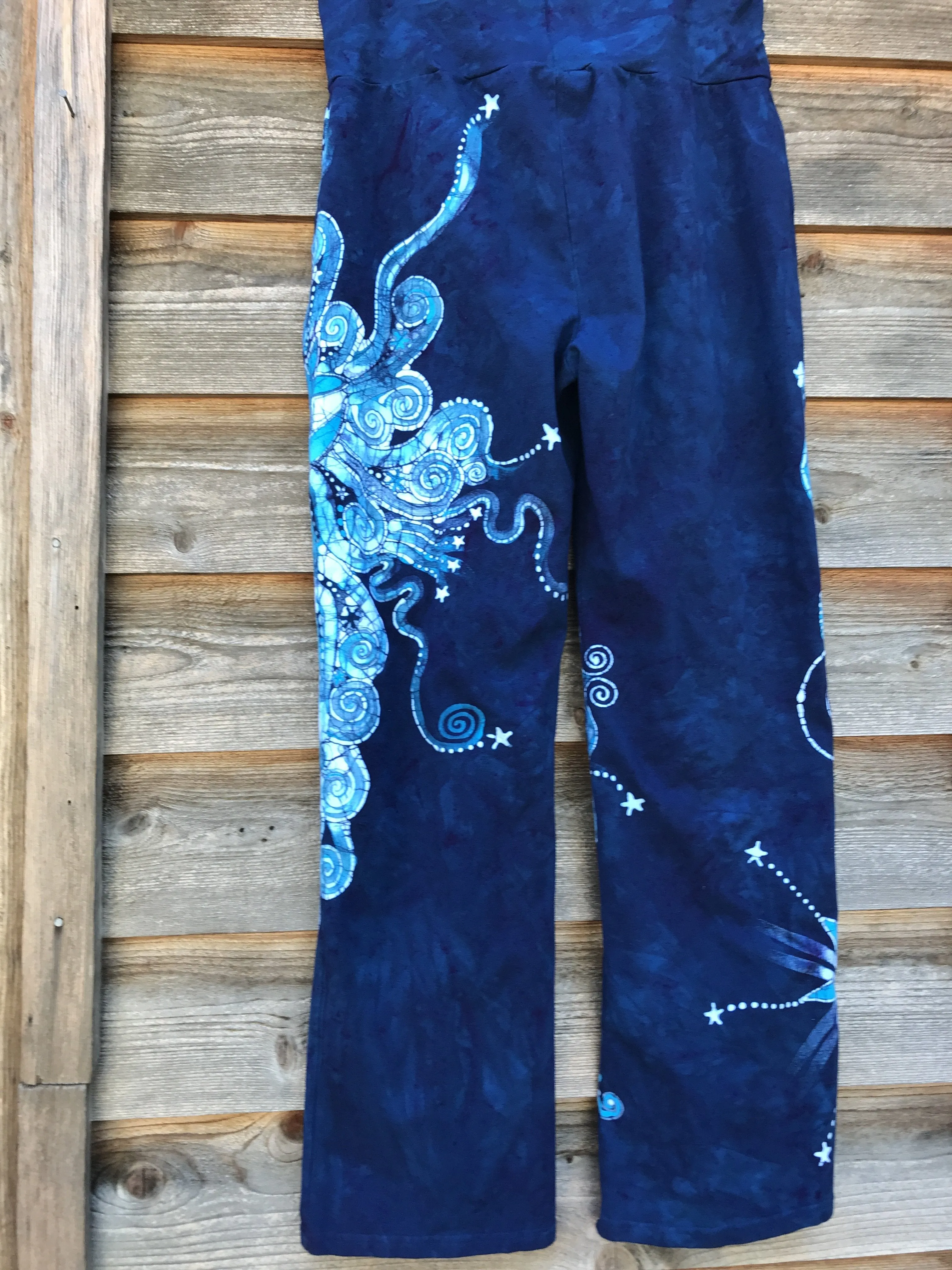 Super Blue Nova Handmade Batikwalla Yoga Pants