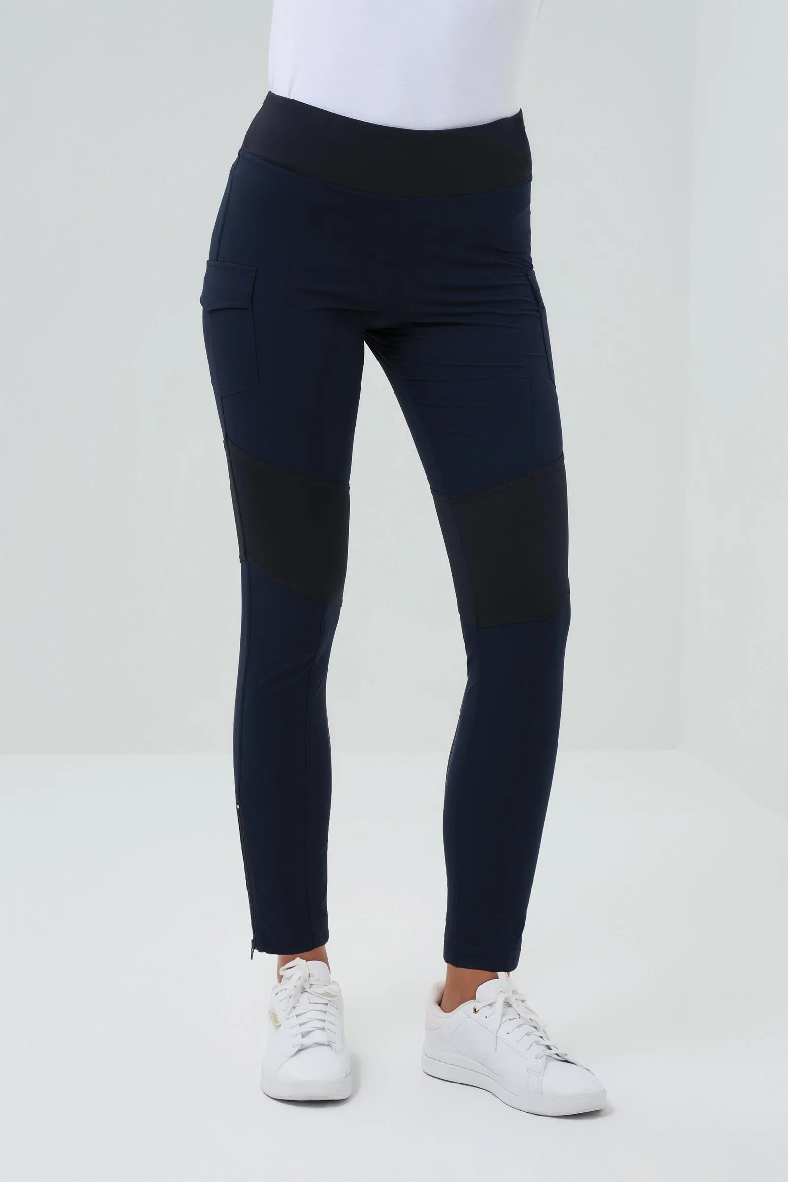 The Andrea Contrast-Panel Legging