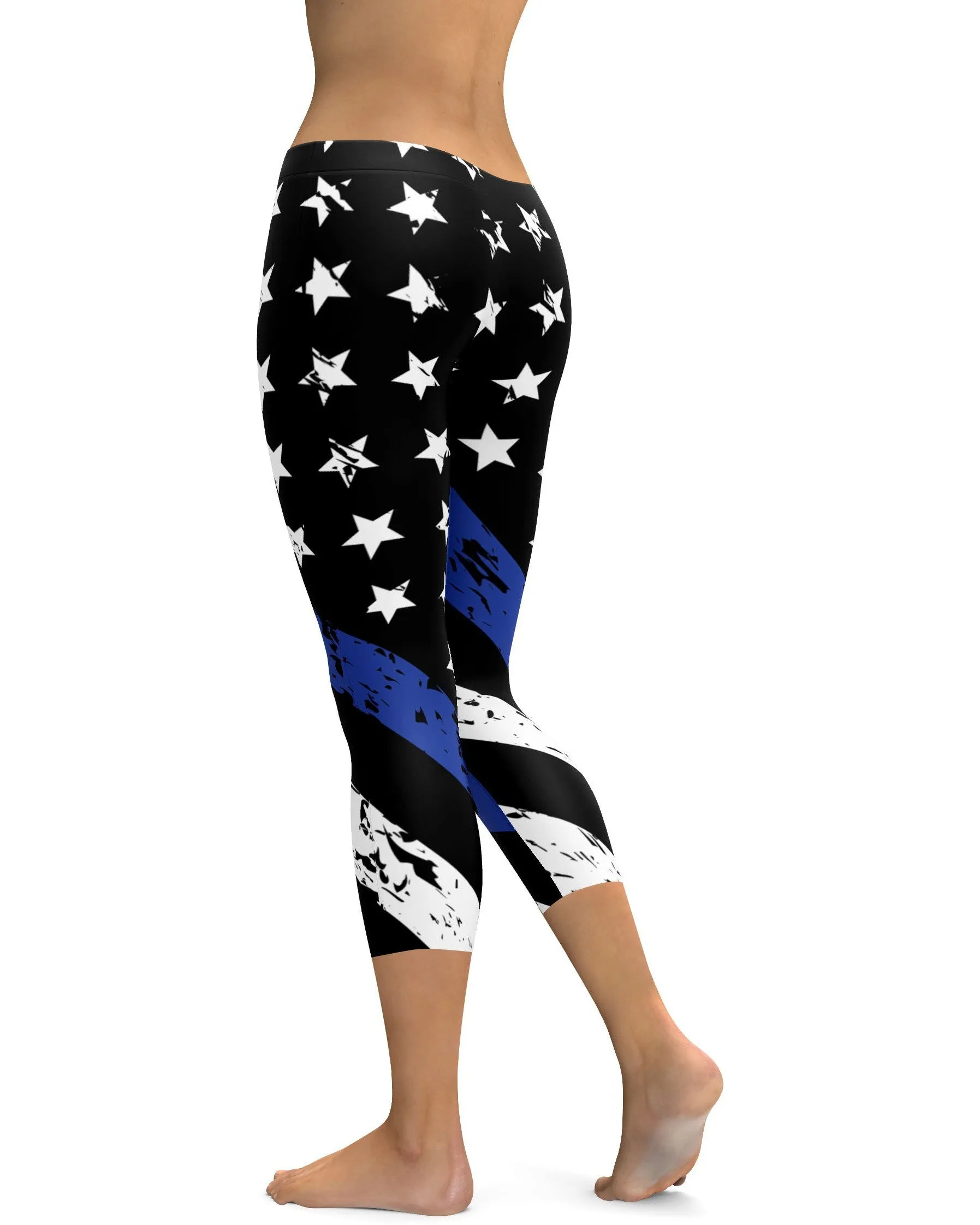 Thin Blue Line Capris
