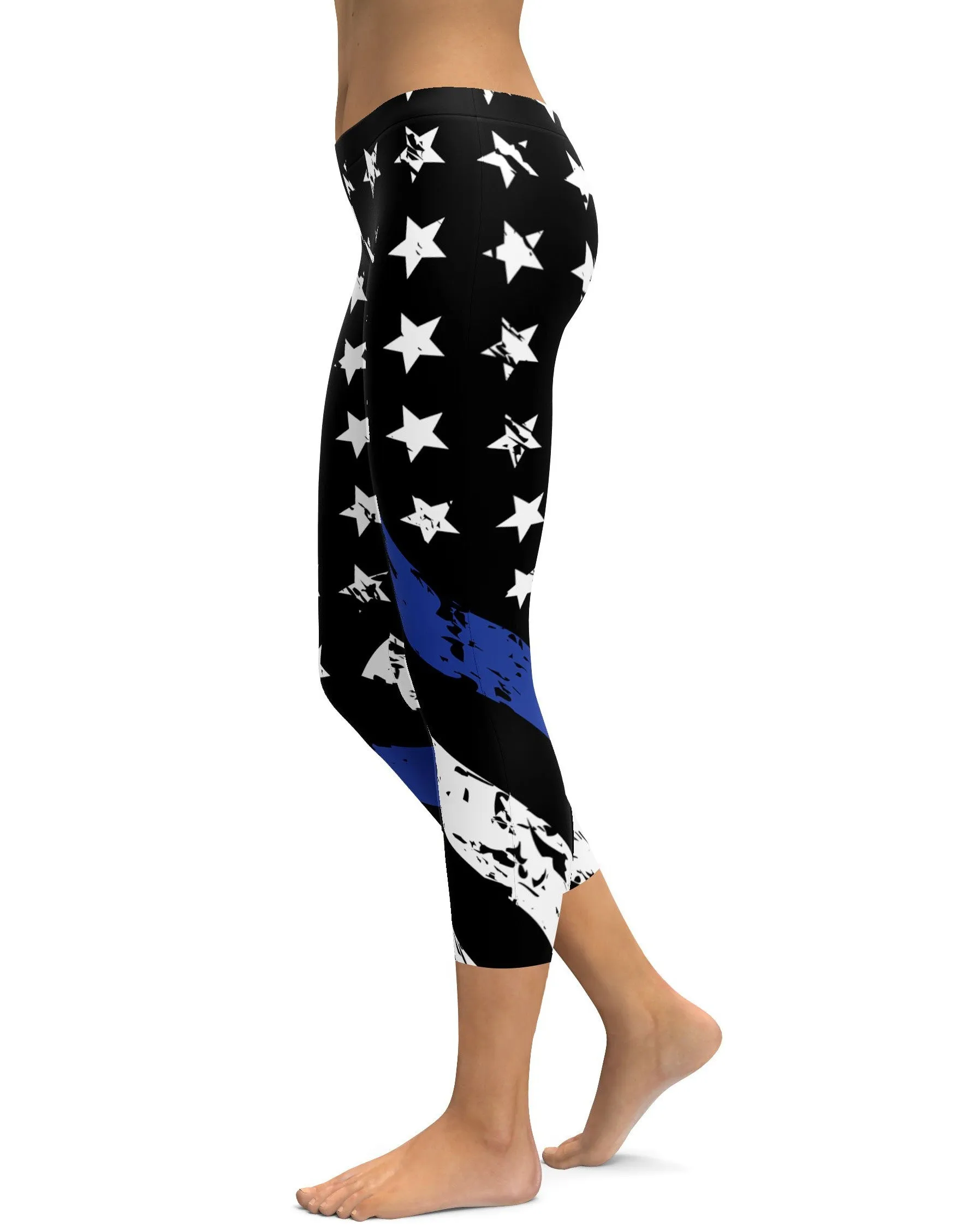 Thin Blue Line Capris