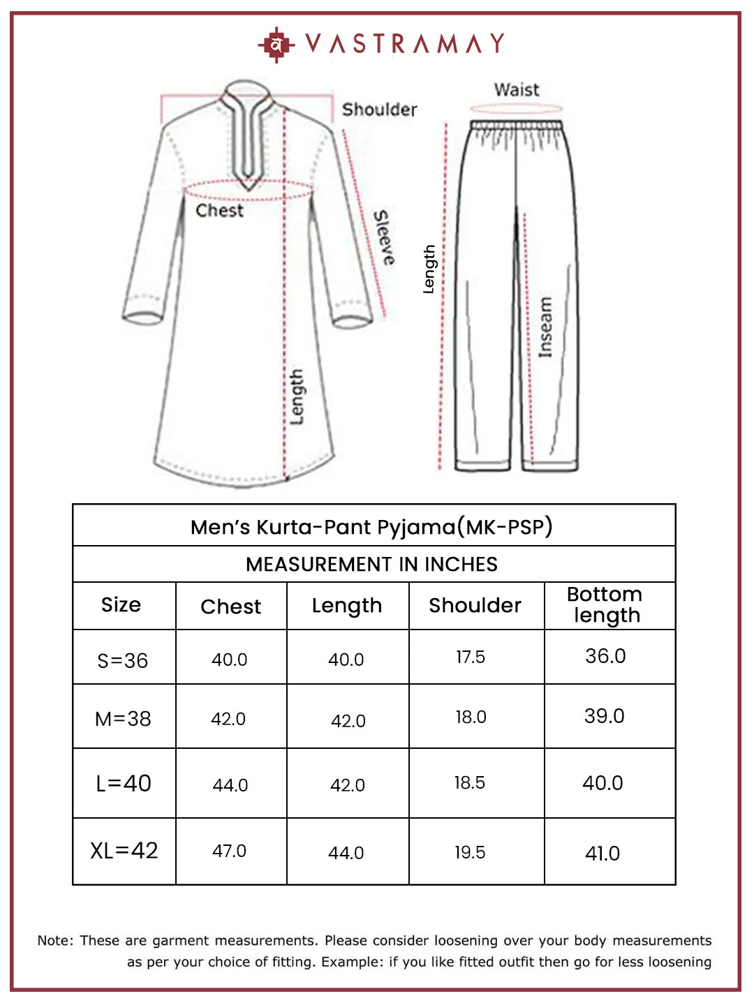 VASTRAMAY Men's Pink Silk Blend Kurta Pyjama And Dupatta Set