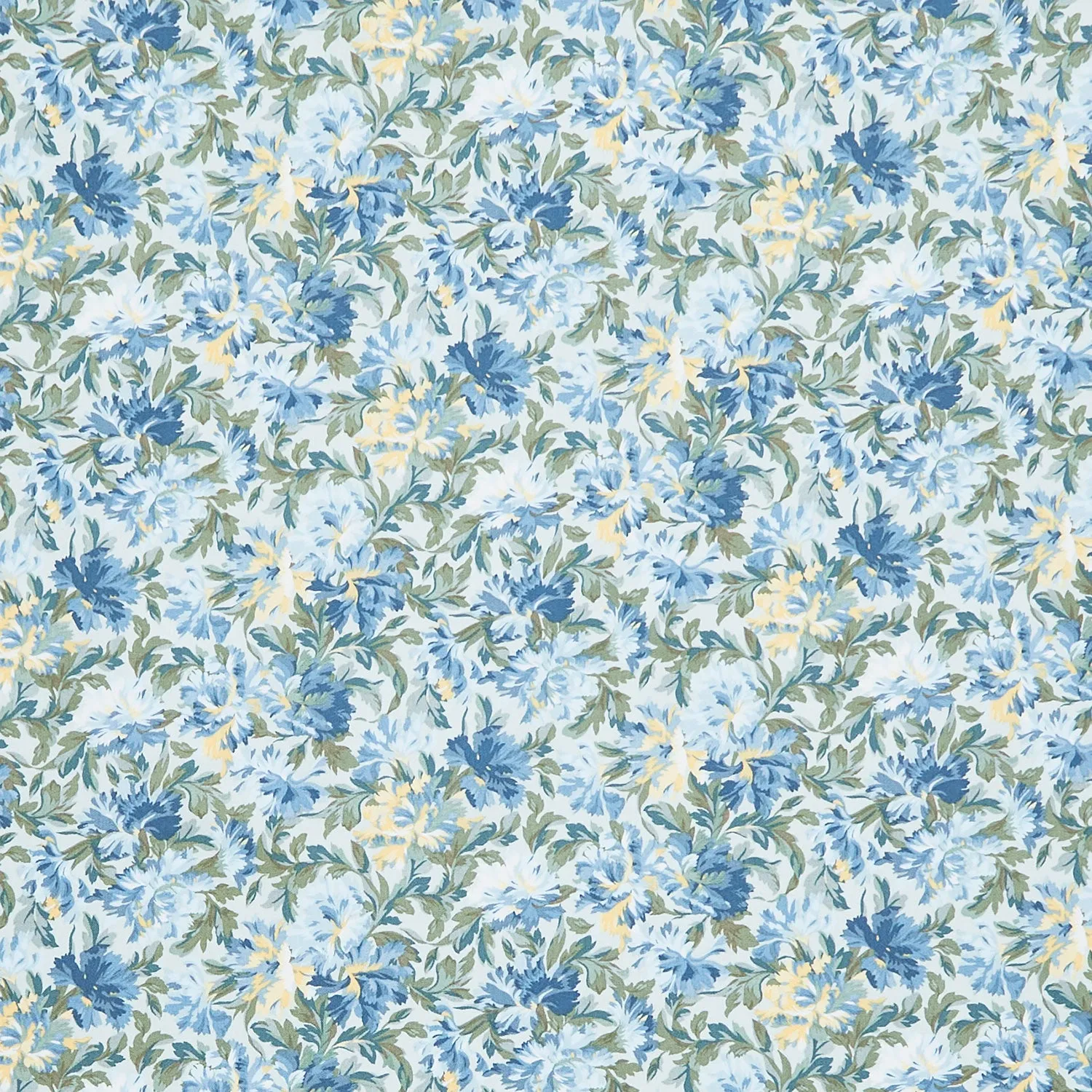 Willoughby - Packed Floral Blue Yardage